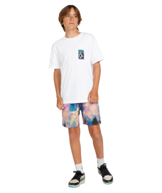 T-SHIRT VOLCOM JUNIOR EXTRACT SHORT SLEEVE TEE - BLANC