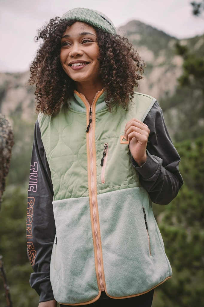 VESTE NOTICE THE RECKLESS RIDGE VEST - LIGHT GREEN