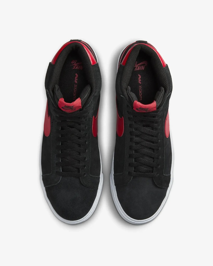 SOULIER NIKE SB ZOOM BLAZER MID - NOIR/UNIVERSITY RED
