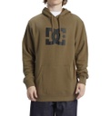 COTON OUATÉ DC STAR PULL OVER HOODIE - COVERT GREEN