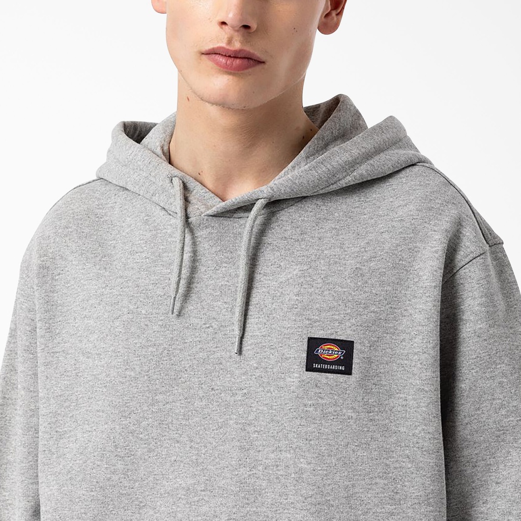 COTON OUATÉ DICKIES SKATEBOARDING LOGO HOODIE - HEATHER GRAY