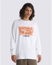 LONG SLEEVE T-SHIRT VANS OFF THE WALL II LOOSE SKATE CLASSICS - BLANC