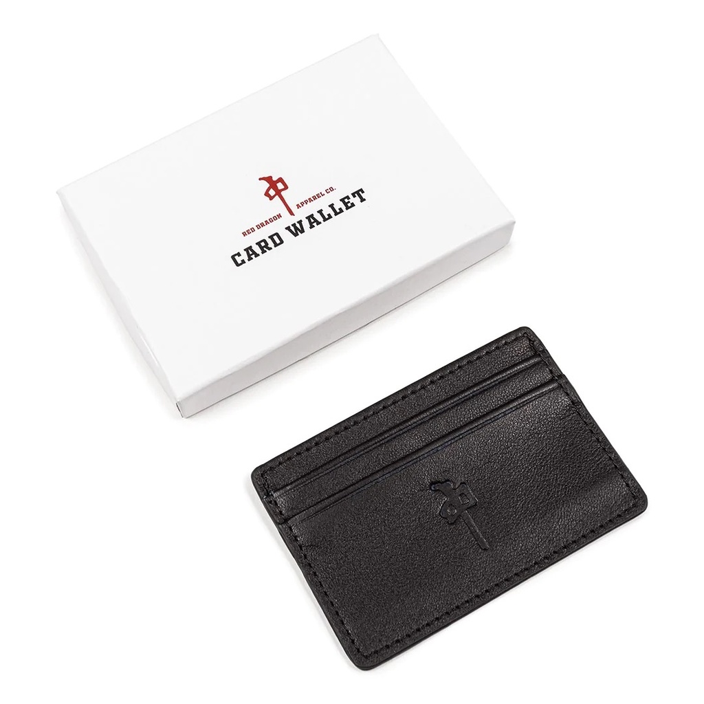 PORTEFEUILLE RDS CARD HOLDER LEATHER - NOIR 