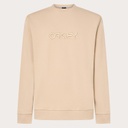 COTON OUATÉ OAKLEY EMBROIDERED B1B CREWNECK - HUMUS