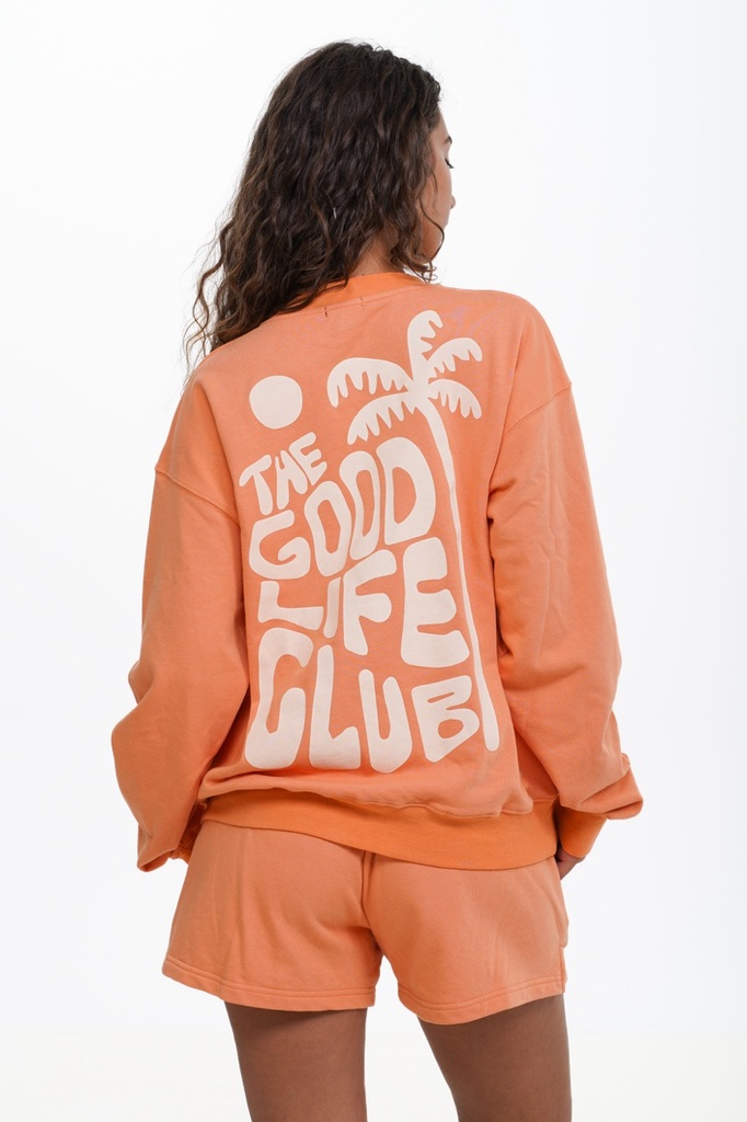 CREWNECK NOTICE THE RECKLESS CANYON ROAD MATCHING SET - ORANGE