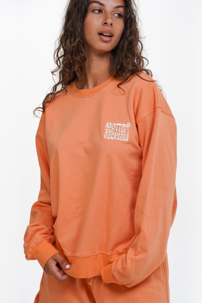 CREWNECK NOTICE THE RECKLESS CANYON ROAD MATCHING SET - ORANGE