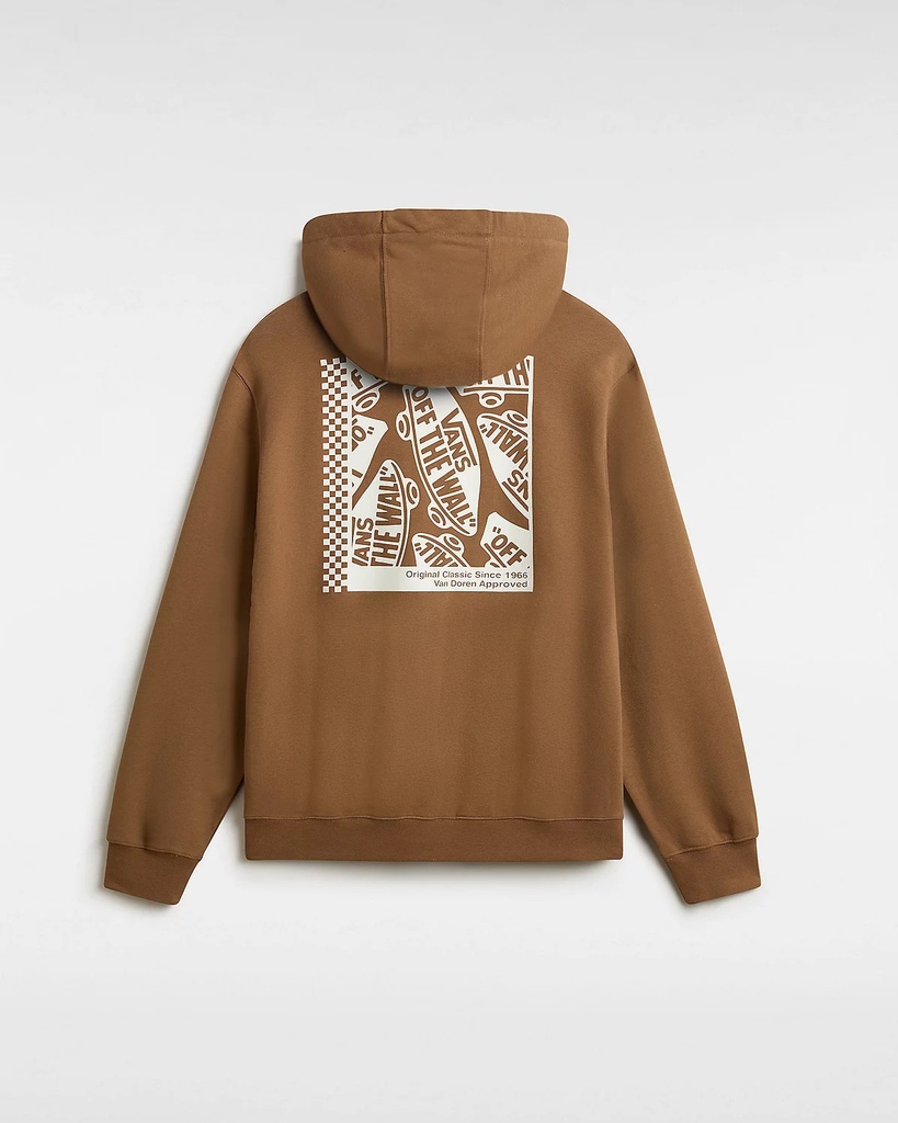 COTON OUATÉ VANS VD BOX PULLOVER HOODIE - BRUN