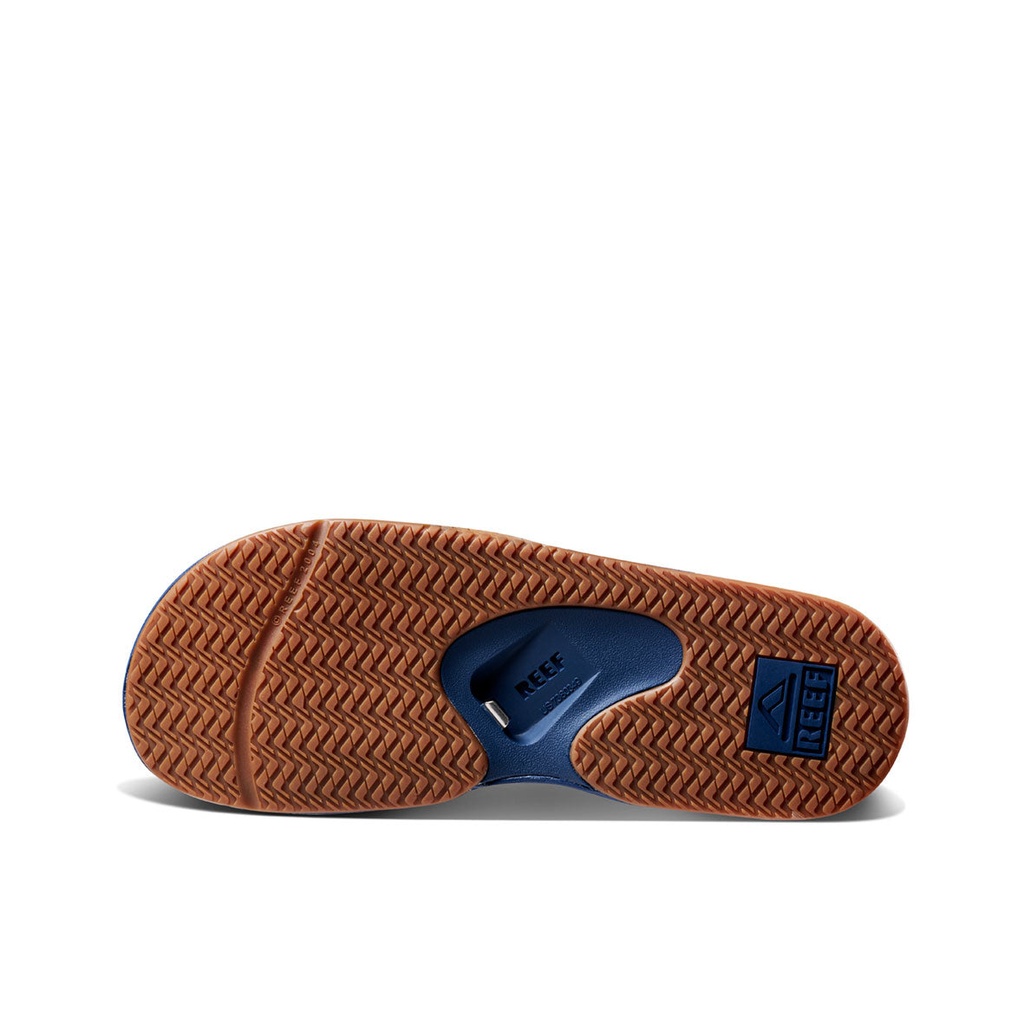 SANDALE REEF FANNING SLIDE - NAVY/GUM