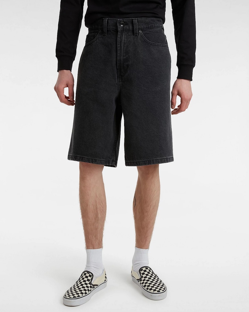 SHORT VANS CHECK-5 BAGGY DENIM - WASHED BLACK