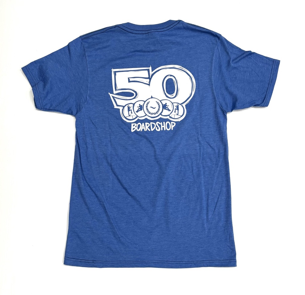 T-Shirt 5-0 Sketchy - Electric Blue Heather 