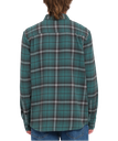 CHEMISE VOLCOM CADEN PLAID LONG SLEEVE SHIRT - SEA GREEN