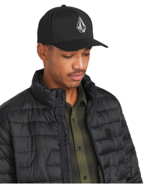 CASQUETTE VOLCOM STONE TECH FLEXFIT DELTA - NOIR