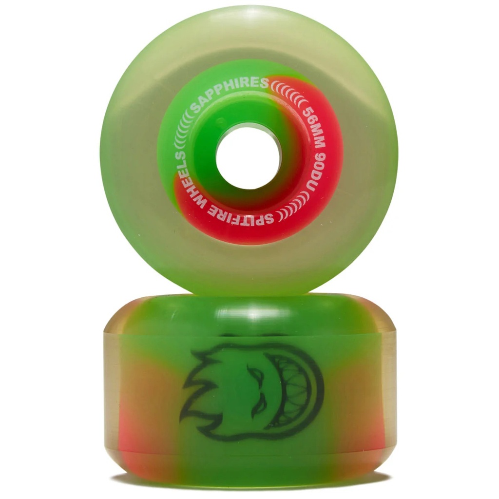 ROUE SPITFIRE 54MM 90D SAPPHIRE - NEON PINK GREEN
