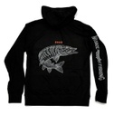 Long Sleeve Hooded 5-0 Muskie - Noir
