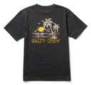 T-SHIRT SALTY CREW JUNIOR UNWIND SHORT SLEEVE TEE - CHARCOAL HEATHER