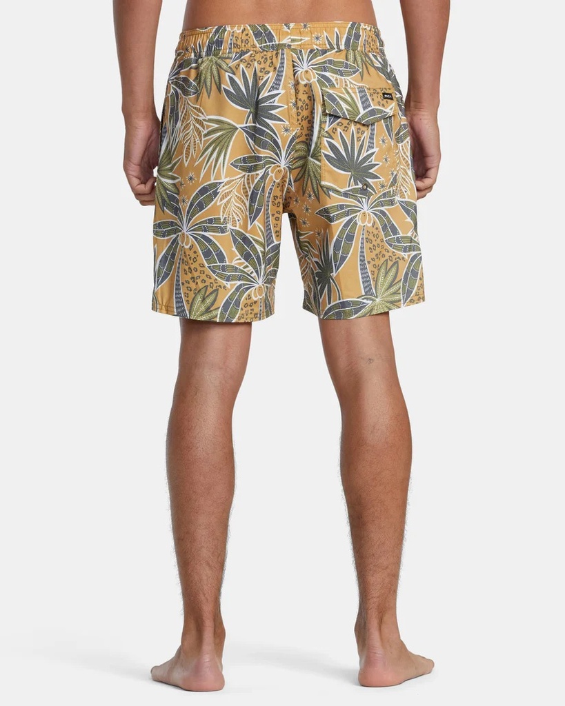 BOARDSHORT BARNES ELASTIC WAIST / 17" - CAMEL 