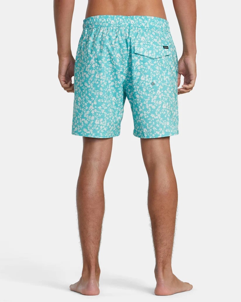 BOARDSHORT BARNES ELASTIC WAIST / 17" - GREEN HAZE