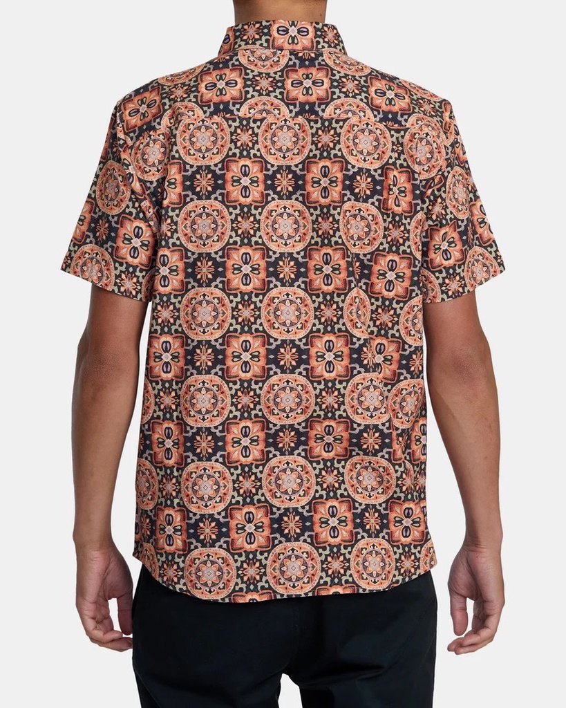 CHEMISE RVCA RVGAZI SHORT SLEEVE - SUNSET