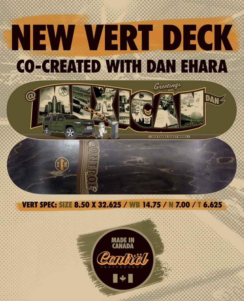 Planche Control Vert MEXDAN 8.5'' / Wheel base 14.75'' 