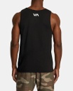 CAMISOLE RVCA BLUR TANK TOP - NOIR