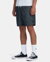 SHORT RVCA ESCAPE ELASTIC WAIST CHAMBRAY - WASHED BLACK
