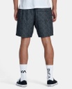 SHORT RVCA ESCAPE ELASTIC WAIST CHAMBRAY - WASHED BLACK
