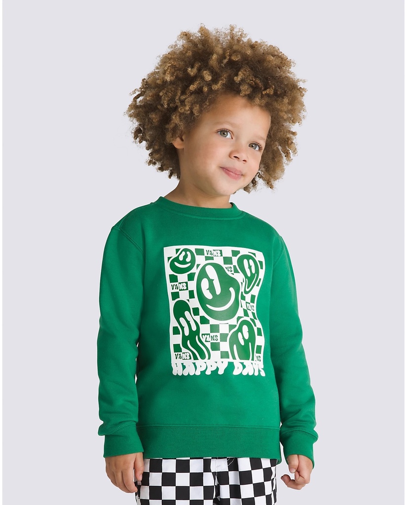 COTON OUATÉ VANS ENFANTS DINO CREWNECK - TRUE BLUE