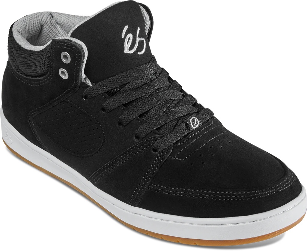 SOULIER ÉS ACCEL SLIM MID - BLACK/WHITE/ SILVER