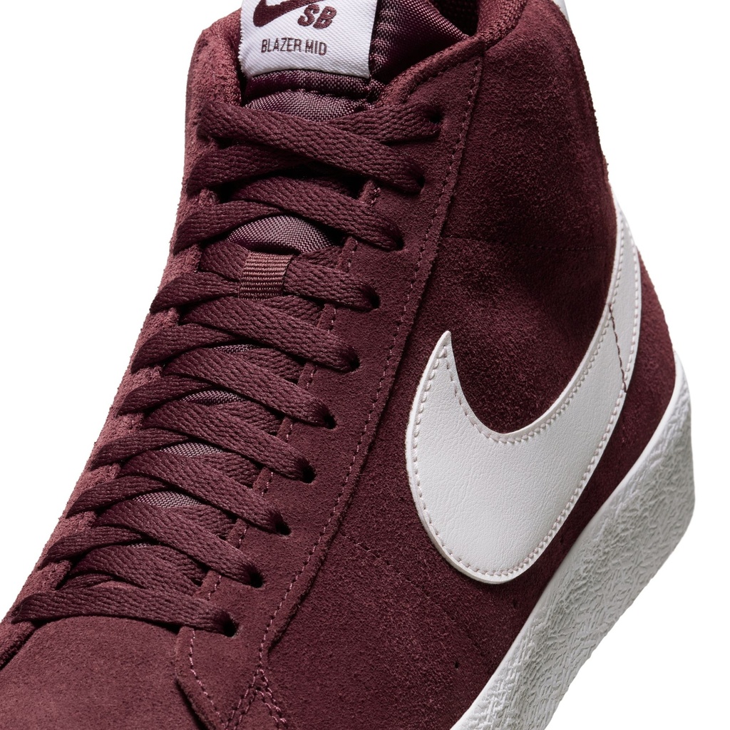SOULIER NIKE SB ZOOM BLAZER MID - BURGUNDY CRUSH/SUMMIT WHITE