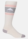BAS BURTON WEEKEND MIDWEIGHT 2PK POUR FEMME - STOUT WHITE/PINK 