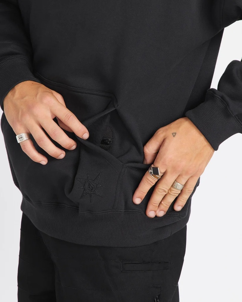 COTON OUATÉ VOLCOM ICONIC TECH PULL OVER - NOIR (copie)