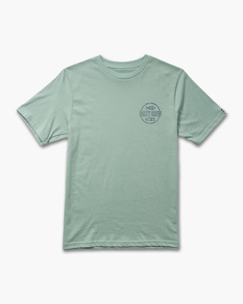 T-SHIRT SALTY CREW JUNIOR OUTLINED BOYS - MACKEREL