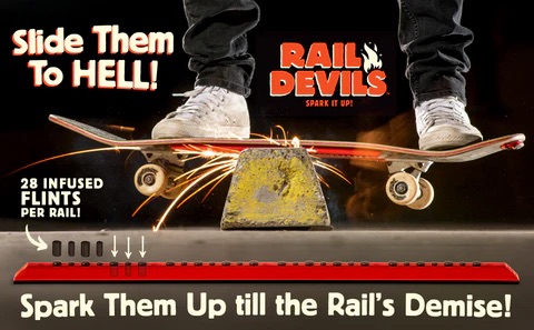TAIL DEVIL SPARKING RAILS - ROUGE 