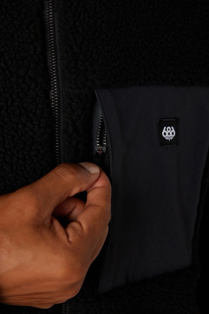 COTON OUATÉ 686 EVERYWHERE OUTPOST SHERPA - BLACK