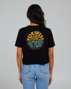 T-SHIRT SALTY CREW SUN DAYS CROP TEE POUR FEMME - NOIR