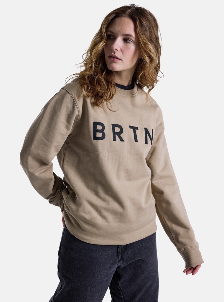 COTON OUATÉ BURTON BRTN CREWNECK - SUMMIT TAUPE