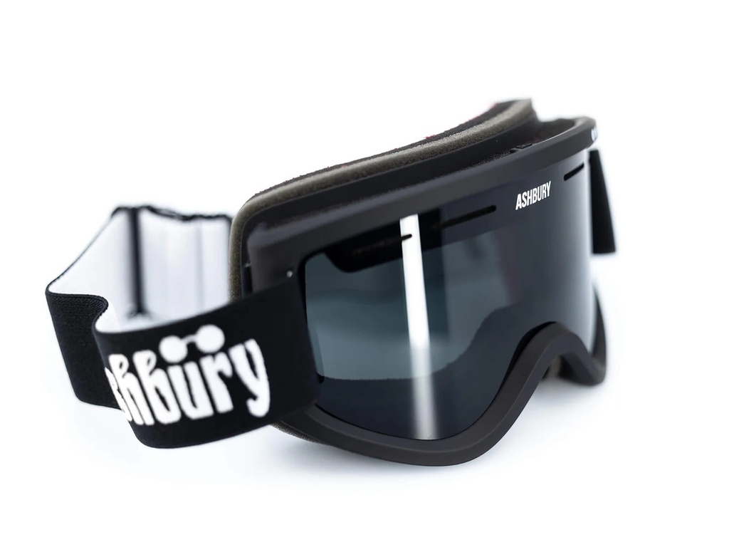 GOGGLE ASHBURY OG BLACK (DARK SMOKE LENS/YELLOW SPARE)			
