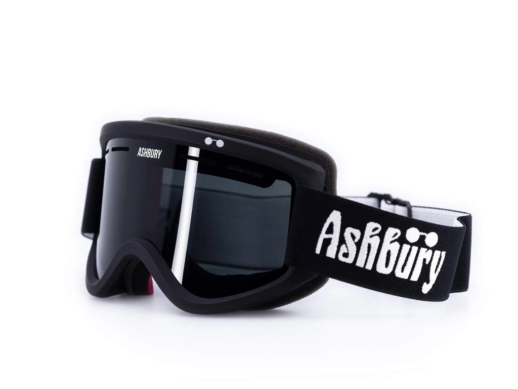 GOGGLE ASHBURY OG BLACK (DARK SMOKE LENS/YELLOW SPARE)			