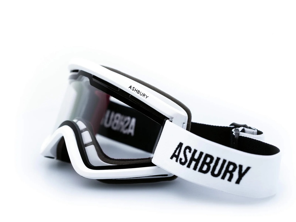 GOGGLE ASHBURY STAPLE - WHITE / CLEAR LENS