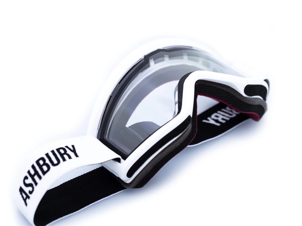 GOGGLE ASHBURY STAPLE - WHITE / CLEAR LENS