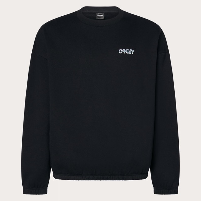 COTON OUATÉ OAKLEY CREWNECK MTL RINGED B1B - BLACKOUT