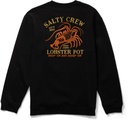 COTON OUATÉ SALTY CREW LOBSTER POT CREW FLEECE - NOIR