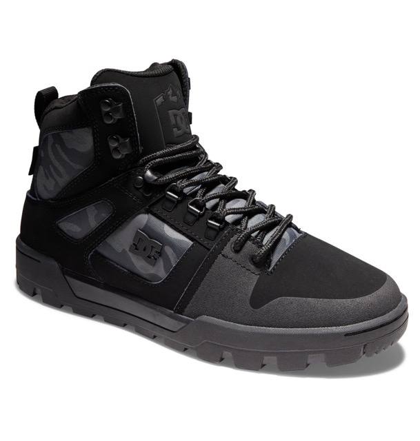 BOTTES DC PURE HIGH-TOP WINTER SHOES - NOIR/GRIS