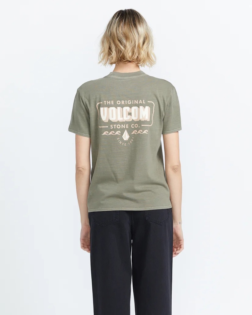 T-SHIRT VOLCOM LOCK IT UP TEE POUR FEMME - ARMY