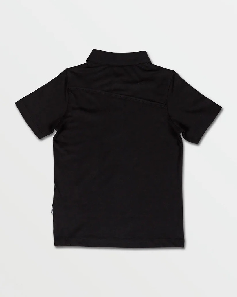 POLO VOLCOM ENFANT WOWZER SHORT SLEEVE - NOIR