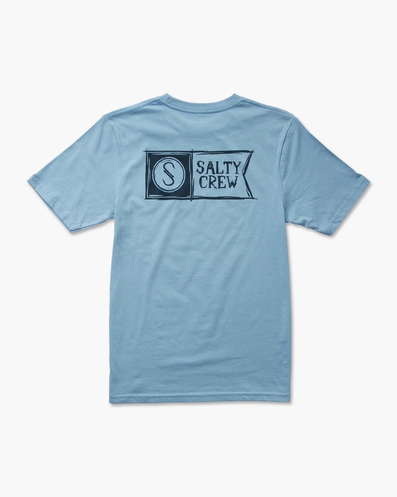 T-SHIRT SALTY CREW JUNIOR SKETCHY ALPHA BOYS - MARINE BLUE