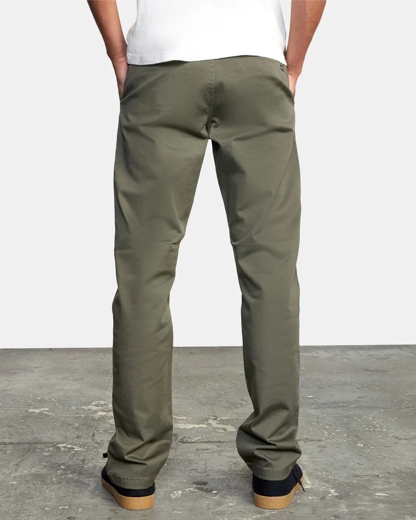 PANTALON RVCA WEEKEND STRETCH STRAIGHT FIT - OLIVE