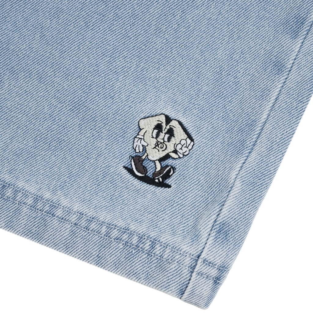 SHORT LOVIAH JHORTS DENIM - WHITE BLUE WASH