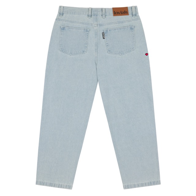 PANTALON LOVIAH 5 POCKET DENIM PANTS - WHITE BLUE WASH 