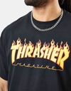 T-SHIRT THRASHER FLAME LOGO TEE - NOIR
